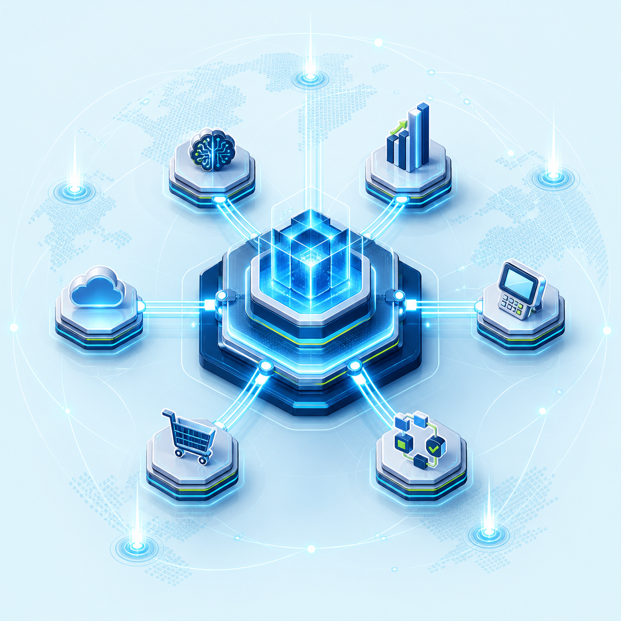 Connected TechQode digital transformation ecosystem