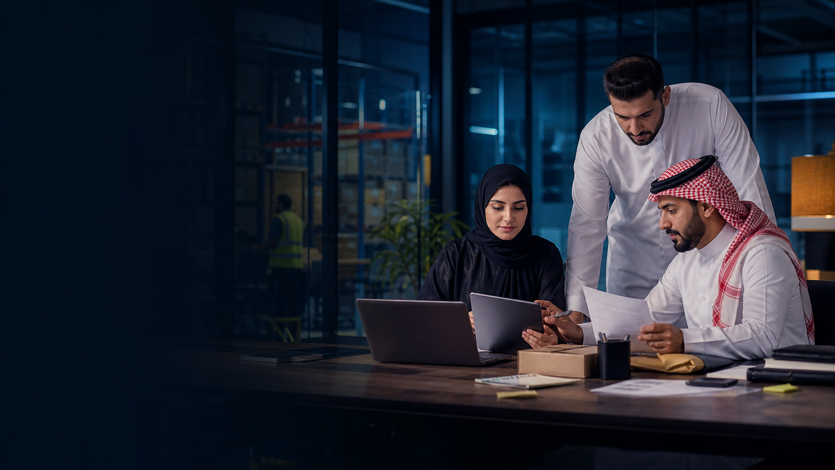 Operations team connecting business systems and workflows